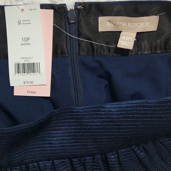 Banana Republic | Faille Shine navy mini skirt - Picture 6 of 7